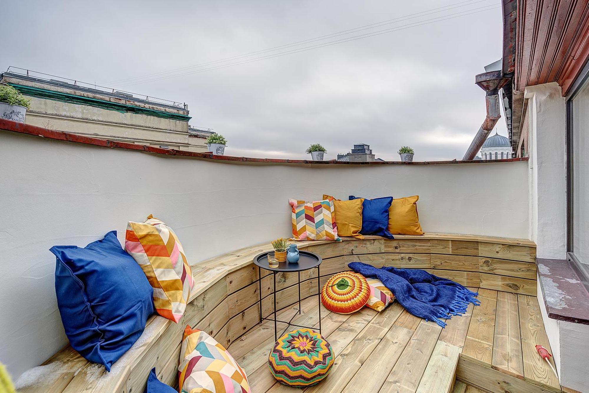 Funky Penthouse City Center Kaunas Rum bild